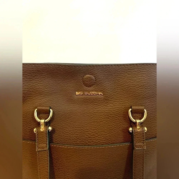 Big Buddha Brown Tote Bag and Clutch - Picture 5 of 6